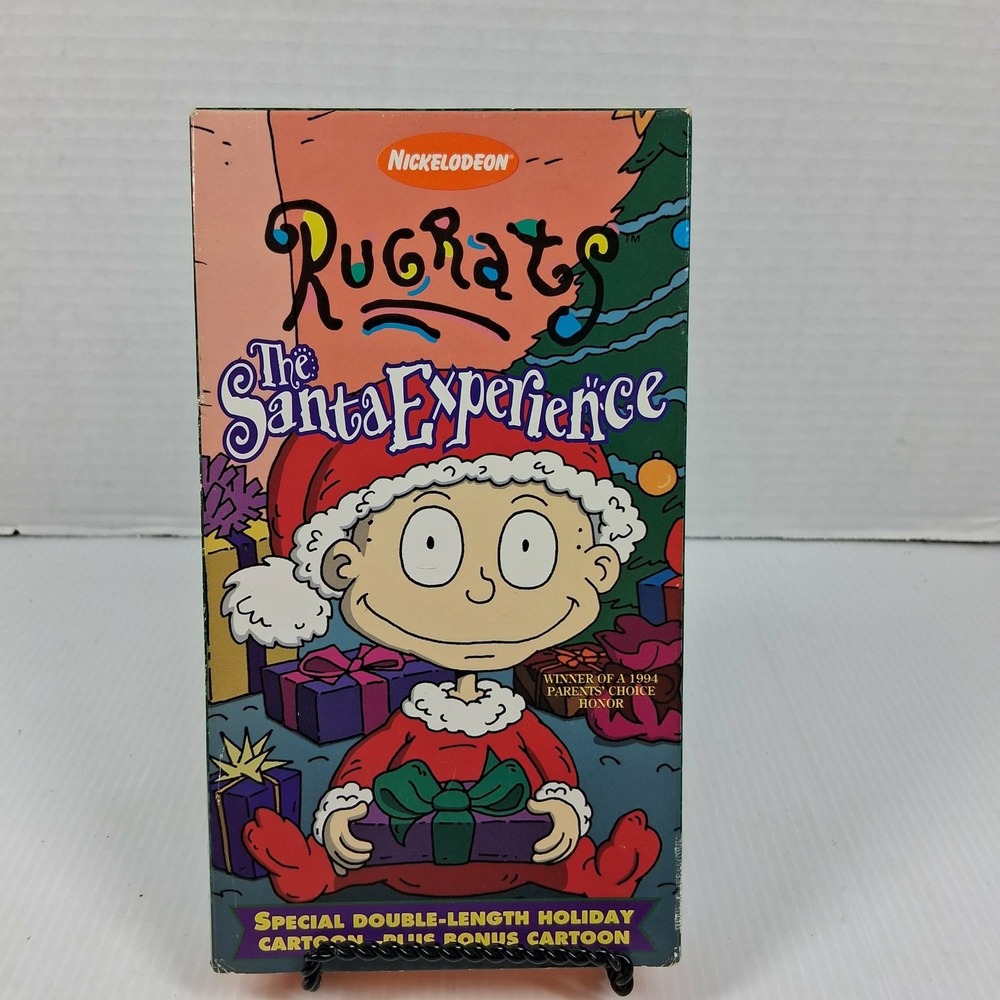 Rugrats The Santa Experience VHS Orange Tape Nickelodeon Holiday Movie 1996